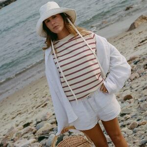 Parke Firecracker Stripe Cotton Tee